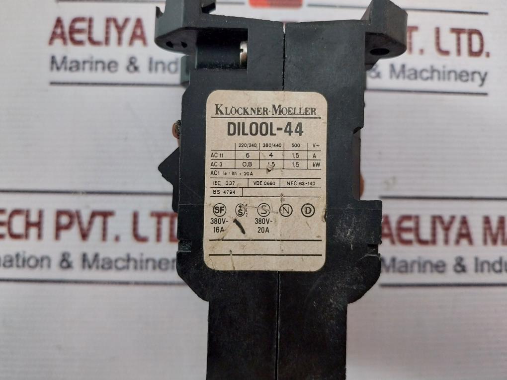 Klockner-moeller Dil00L-44 Contactor 20A