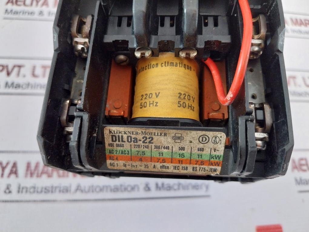 Klockner-moeller Dil0A-22 Contactor With Z0-12 Thermal Overload Relay