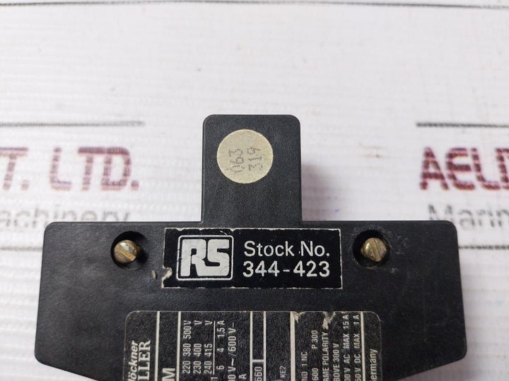 Klockner Moeller 11S Dil M Auxiliary Contactor 344-423