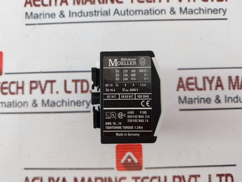 Klockner Moeller 22 DIL M AC-15 Contact Block