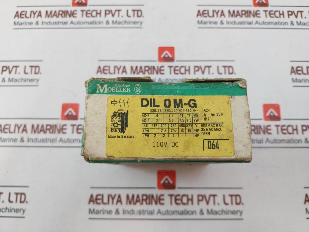 Klockner Moeller Dil 0 M-g Contacts Modular 110V Dc