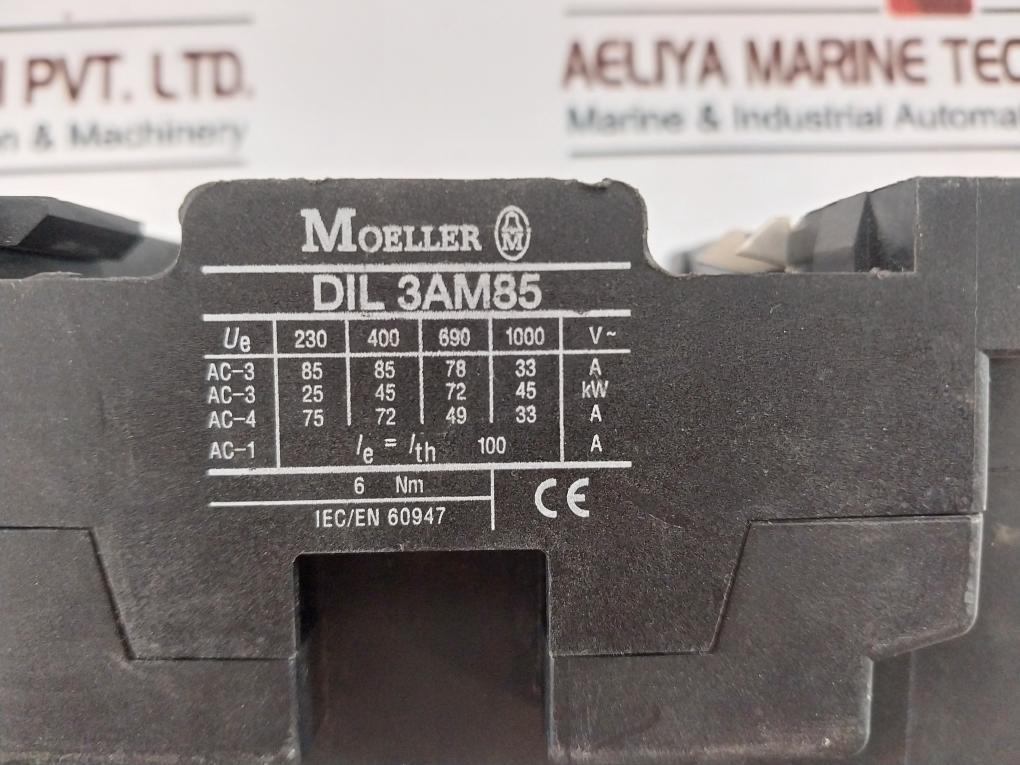 Klockner Moeller DIL3AM85 Contactor 220V 60Hz
