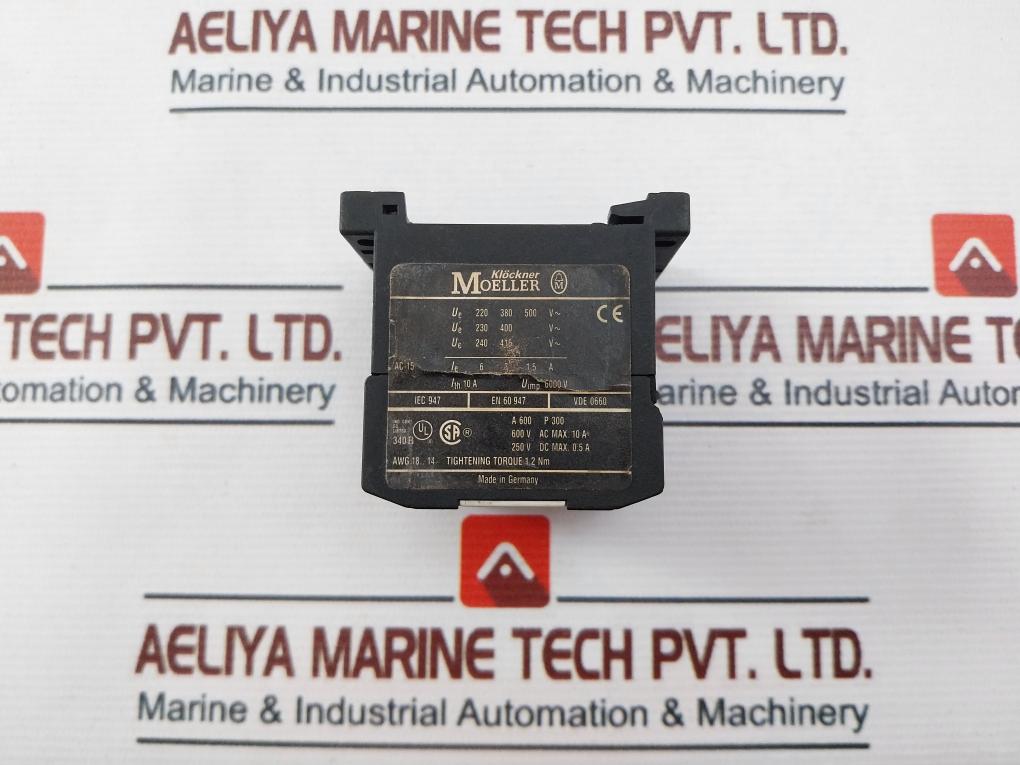 Klockner Moeller Dil Er-22-g Contactor 24V 10A