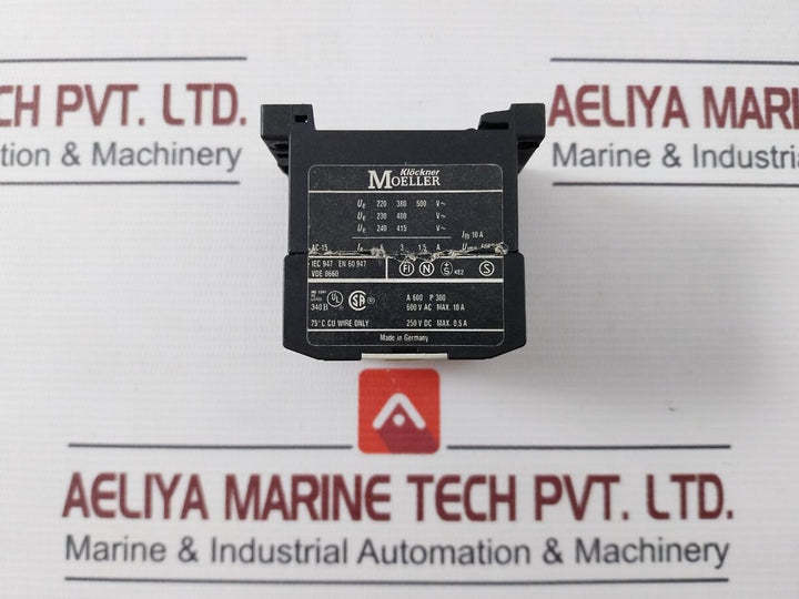 Klockner Moeller Dil Er-22-gi Contactor Relay 22E 24V Dc 10A