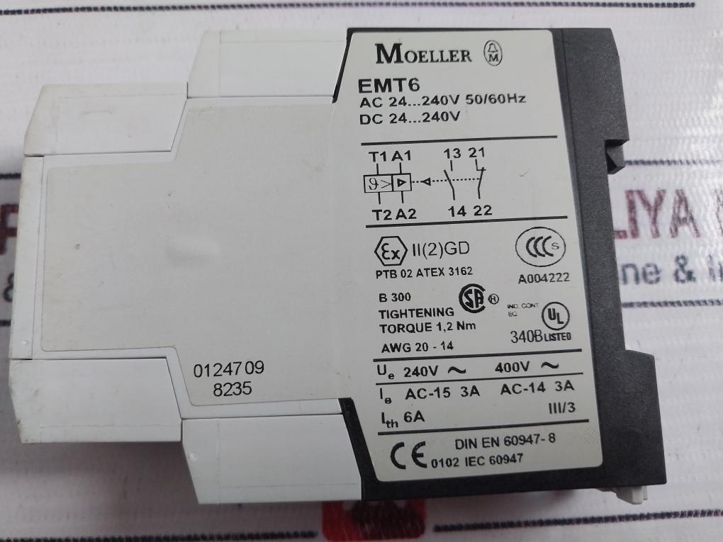 Klockner Moeller Emt6 Thermistor Overload Relay Ac24-240V 50/60Hz