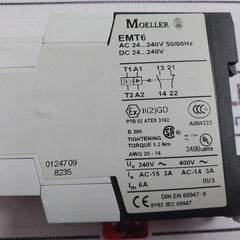 Klockner Moeller Emt6 Thermistor Overload Relay Ac24-240V 50/60Hz