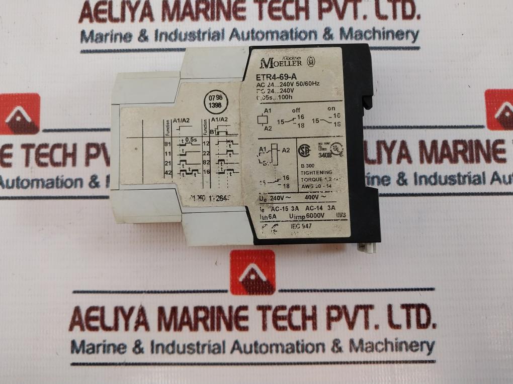 Klockner Moeller Etr4-69-a Time Relay 0,05S…100H