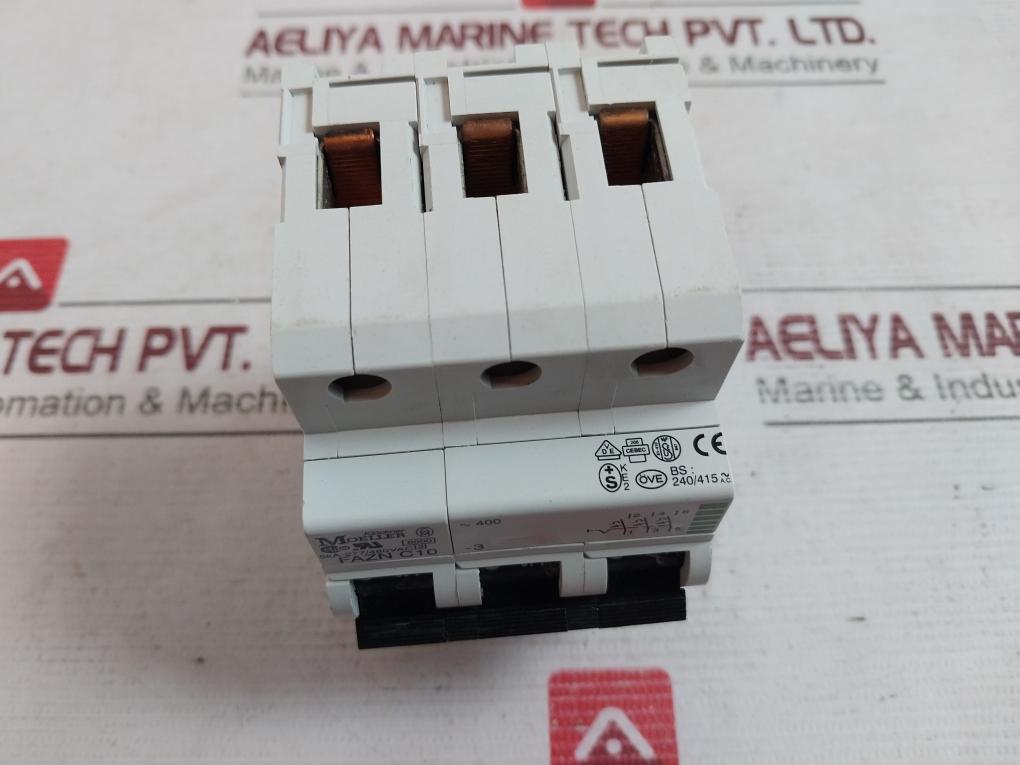 Klockner Moeller Fazn C10-3 Miniature Circuit Breaker 5Ka-277/480Vac 1298D0900