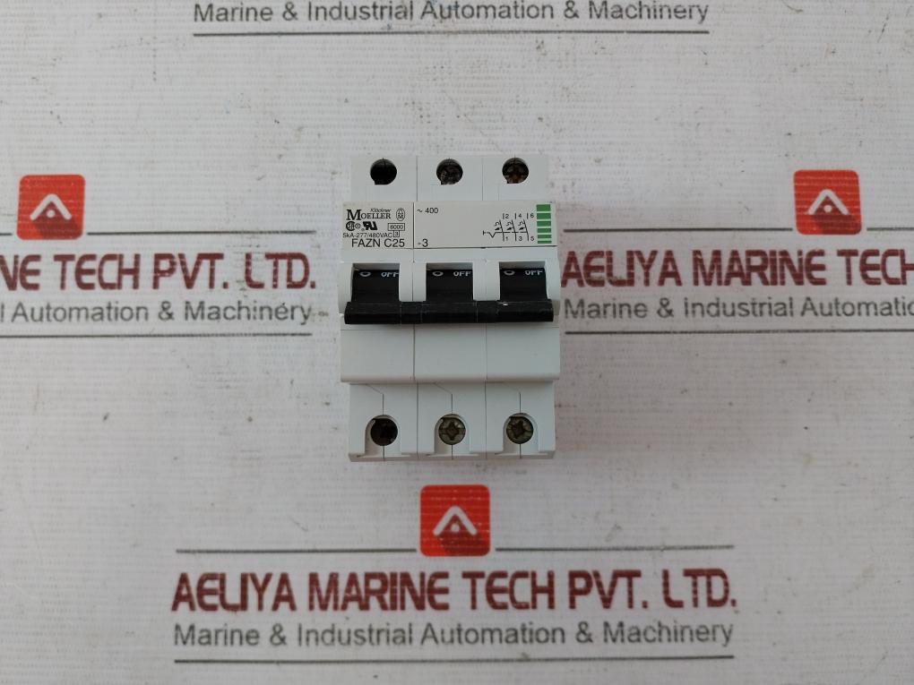 Klockner Moeller Fazn C25-3 Circuit Breaker 240/415-a.C. 6000/3