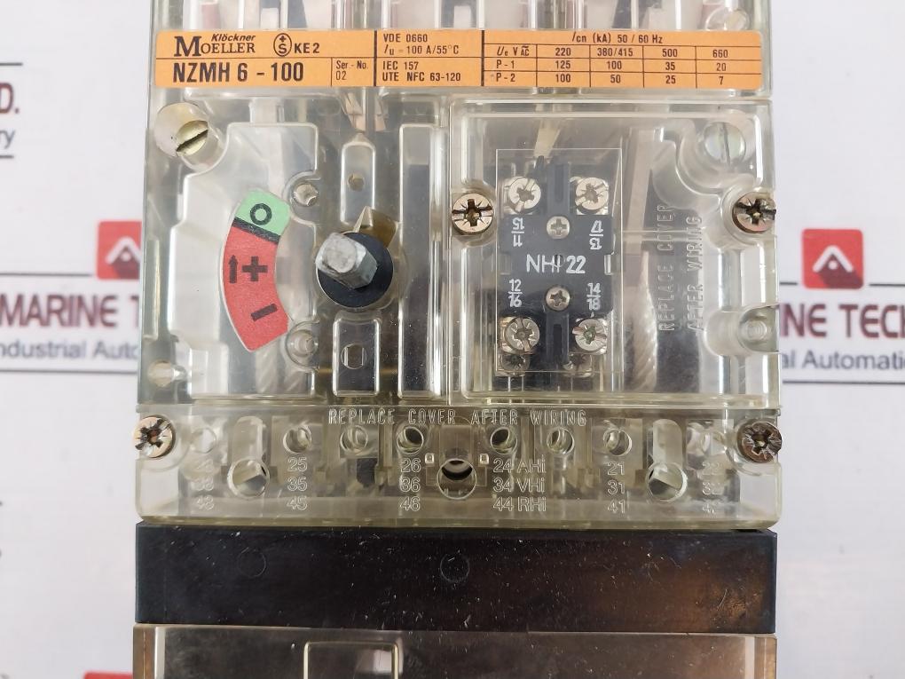 Klockner Moeller Nzmh 6-100 Circuit Breaker 500V~ 6A