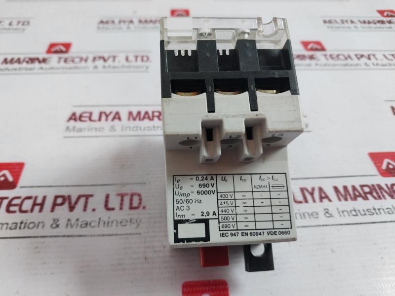 Klockner Moeller PKZM 1-0,24 Thermal Magnetic Circuit Breaker 50/60HZ