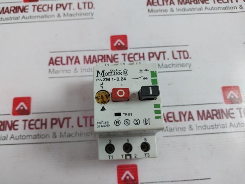 Klockner Moeller PKZM 1-0,24 Thermal Magnetic Circuit Breaker 50/60HZ