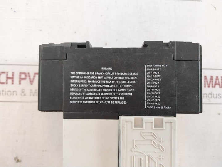 Klockner Moeller PKZ 2 Manual Motor Protector With Base 65KA-480V AC 50/60HZ