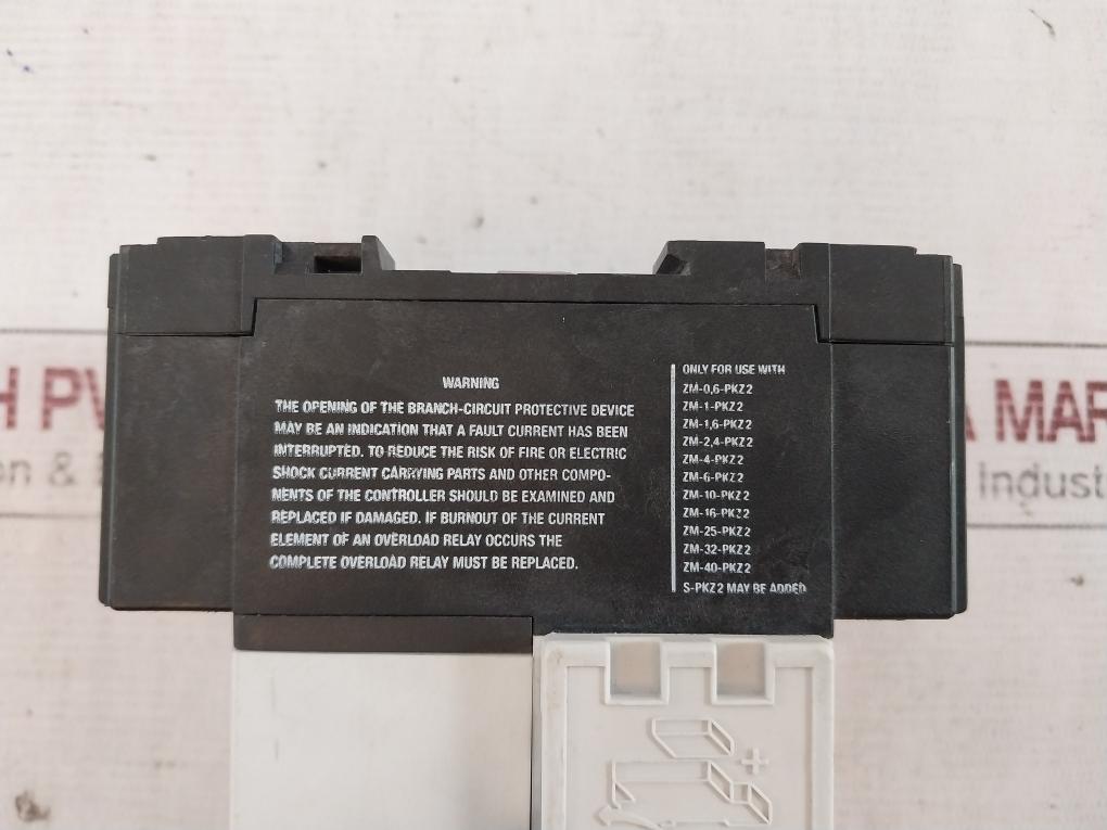 Klockner Moeller Pkz 2 Manual Motor Starter 0.6–40A 600V 3-phase Breaker