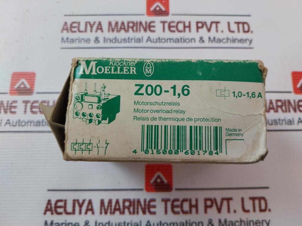 Klockner Moeller Z00-1,6 Motor Overload Relay 250A 690V