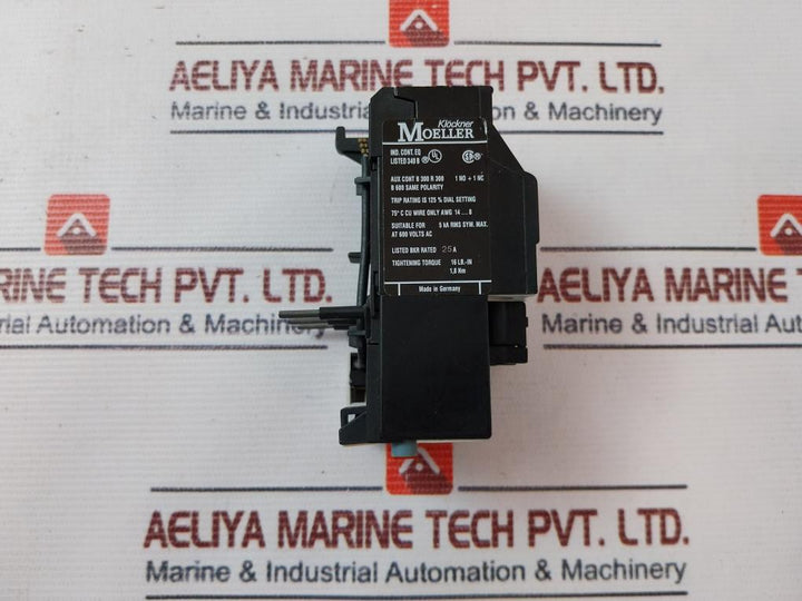 Klockner Moeller Z00-1,6 Motor Overload Relay 250A 690V