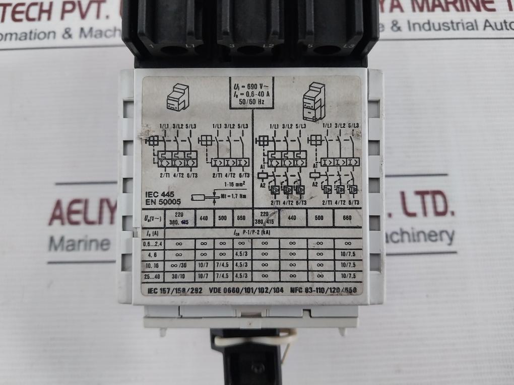 Klockner Moeller Zm-10-pkz 2 Manual Motor Protector 690V 0.6–40A 50/60 Hz