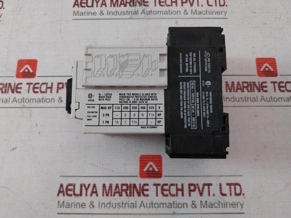 KLOCKNER MOELLER ZM-10-PKZ2 Motor Protection Circuit Breaker 690V 65KA – 480V AC