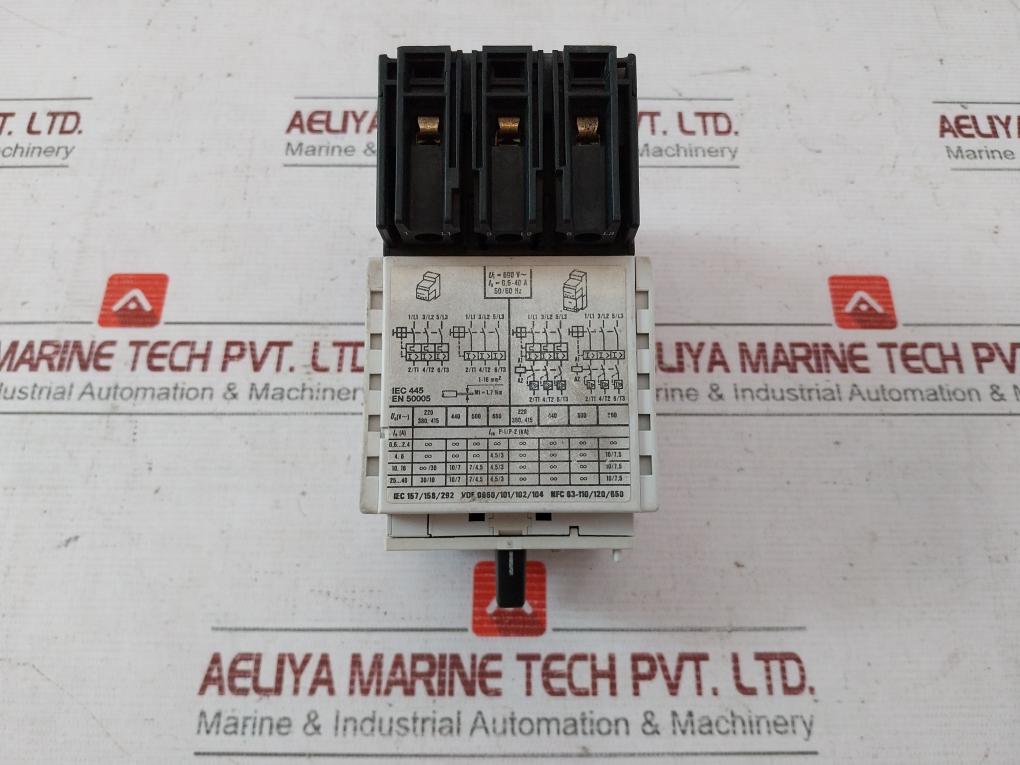 Klockner Moeller Zm-25-pkz2 Overload Trip Module 690V 0.6-40A 50/60 Hz