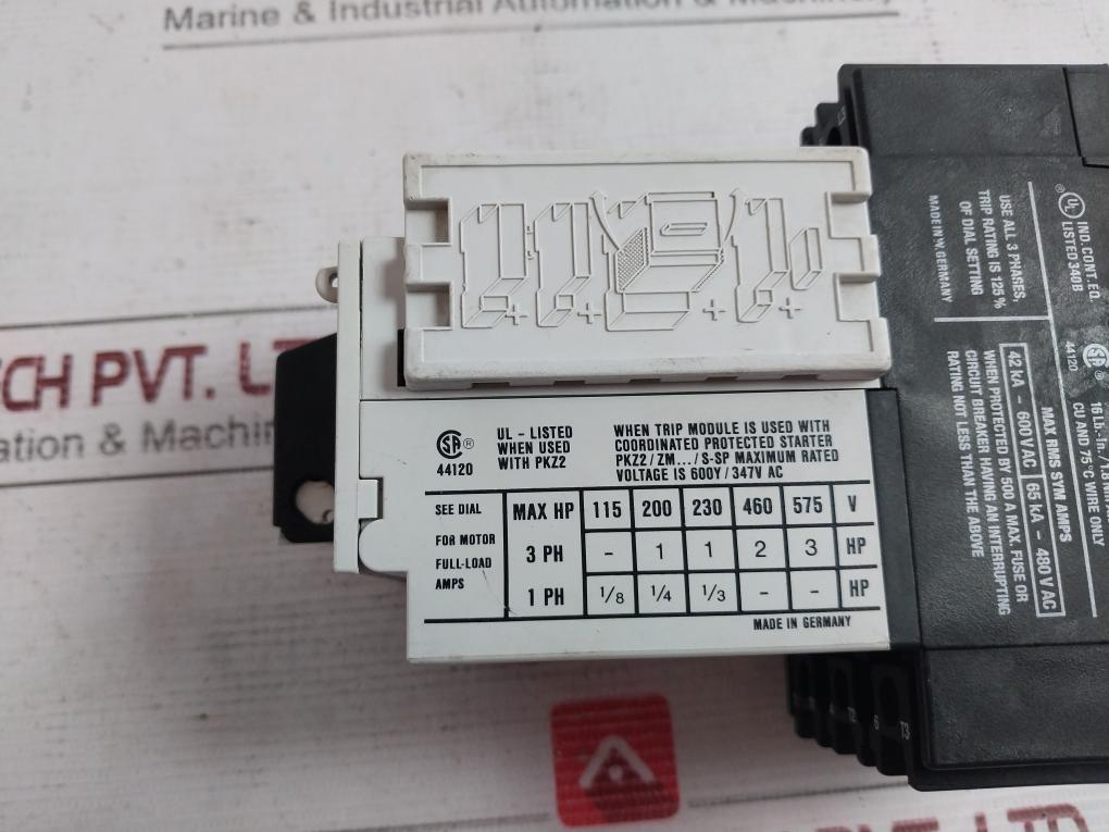 Klockner Moeller Zm-4-pkz2 Manual Motor Protector 690V 0.6-40A 50/60Hz