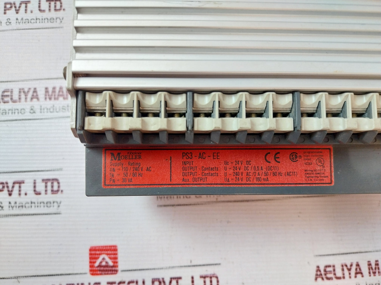 Klockner Moeller Ps3-ac-ee Programmable Logic Controller 110/240V 50/60Hz