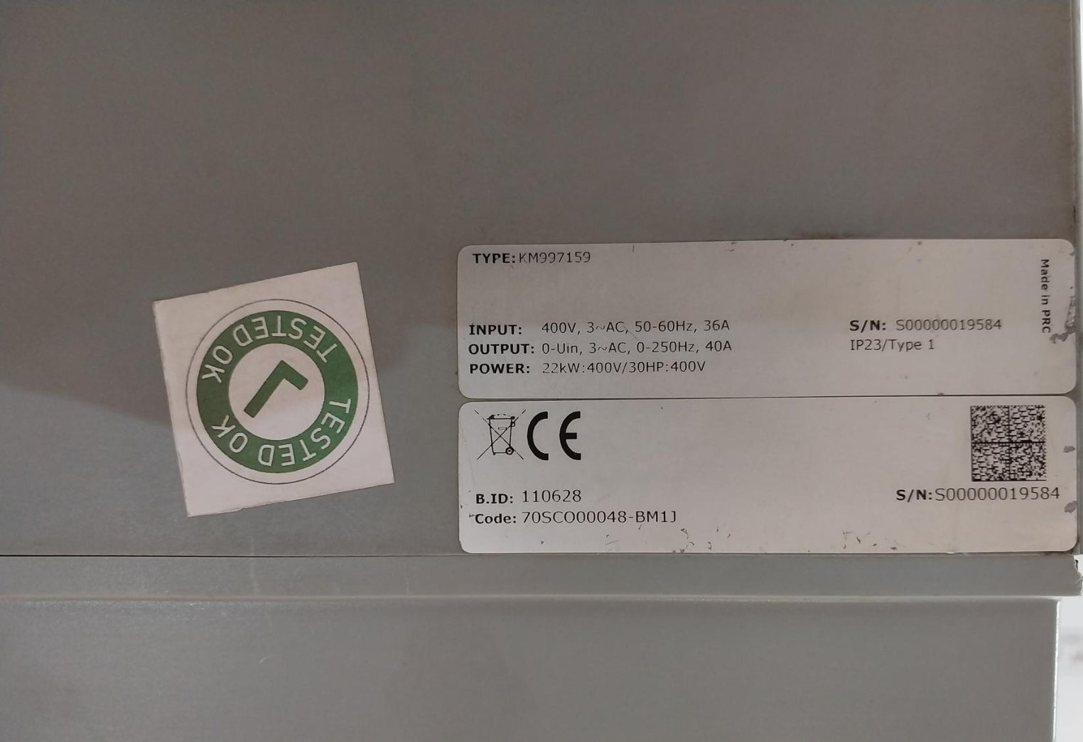 Km997159+Gsse Ac Inverter Drive 400V Kone 36A 50-60Hz
