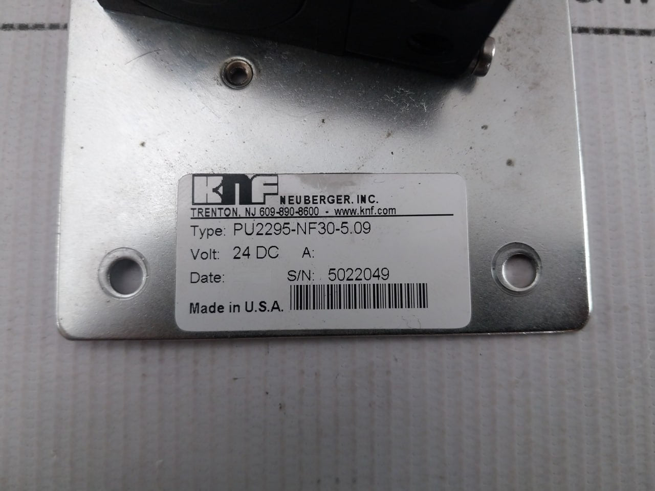 Knf Pml7576-nf30 Diaphragm Liquid Pump Pu2295-nf30-5.09 24 Dc