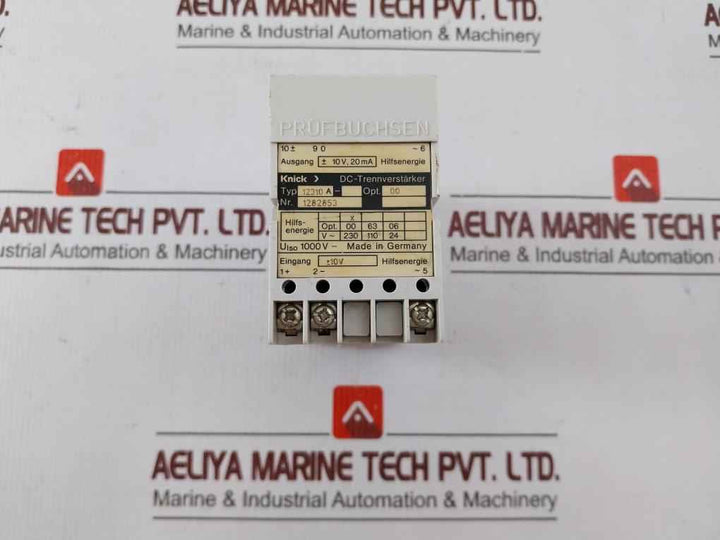 Knick 12310a Dc Isolation Amplifier 230v 10v 20ma