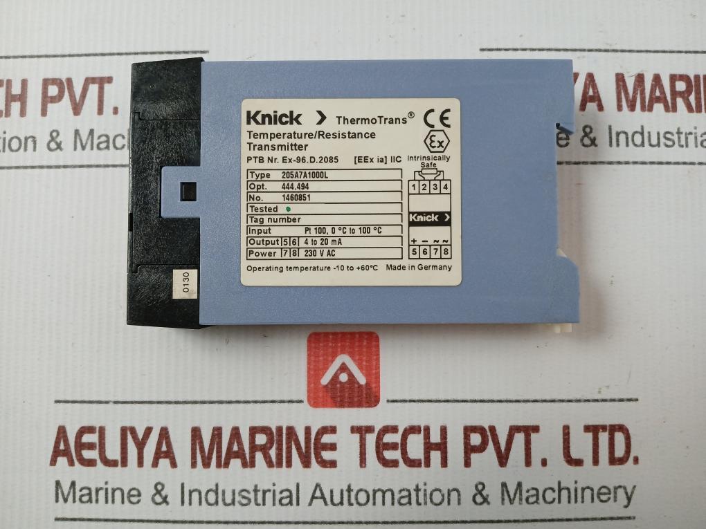 Temperature Resistance Transmitter 205A7A1000L Knick 4-20Ma