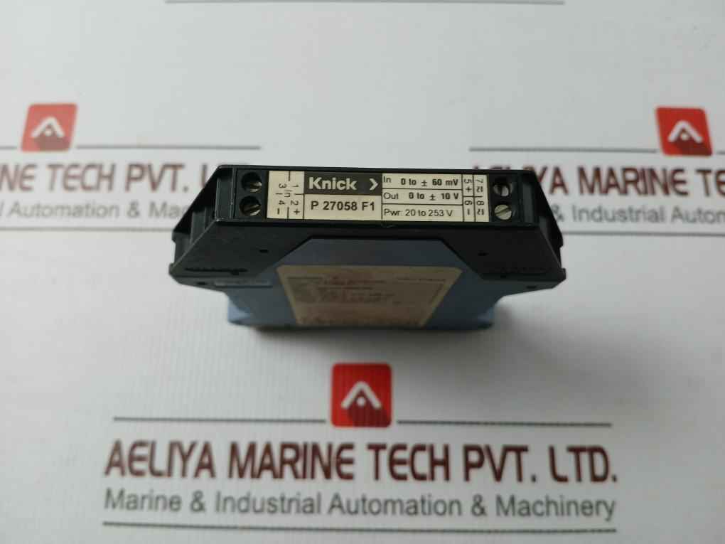 Knick P 27058 F1 Dc-isolation Amplifier 20 To 253 V Ac/Dc