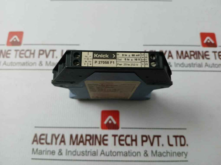 Knick P 27058 F1 Dc-isolation Amplifier 20 To 253 V Ac/Dc