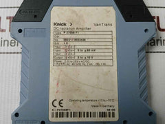 Knick P 27058 F1 Dc-isolation Amplifier 20 To 253 V Ac/Dc