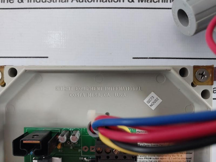 Knight Pro Watch Microprocessor Based Chemical Dispensing System