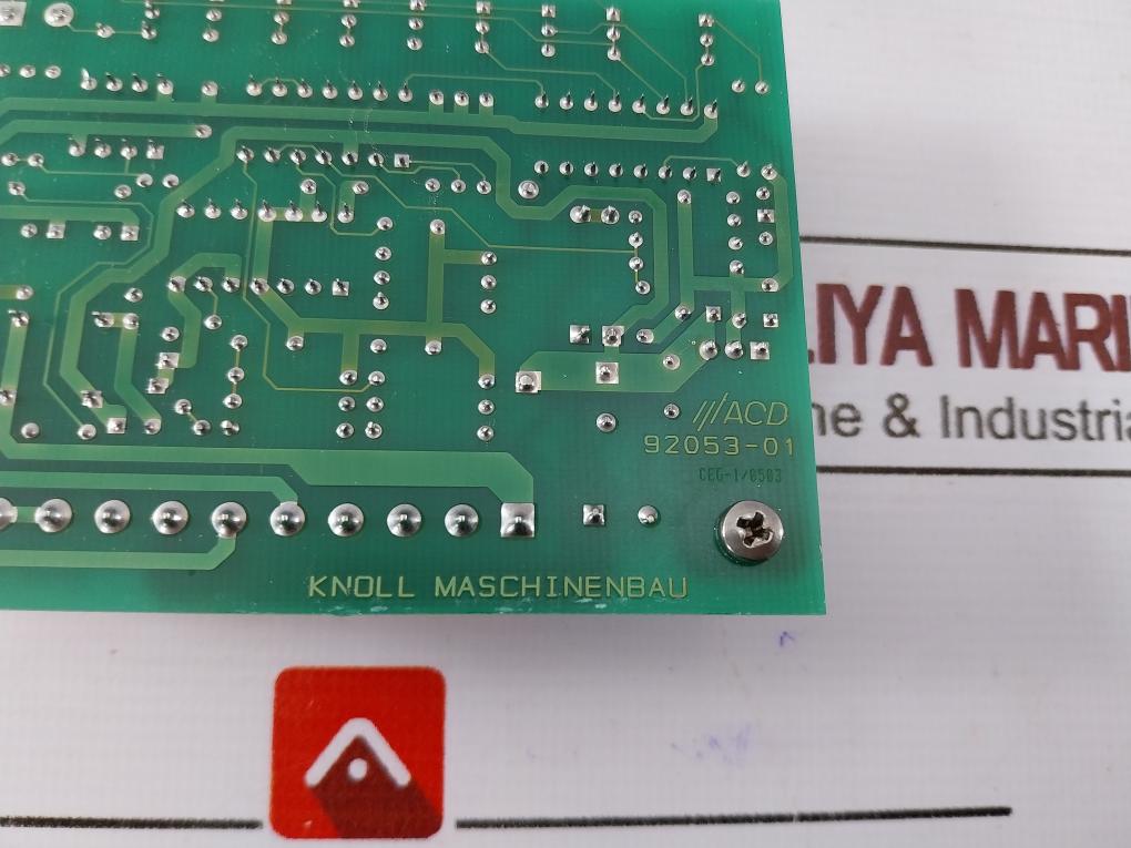 Knoll 92053-01 Circuit Connector Board Bcd-var C19400008204