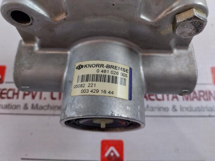 Knorr-bremse 0 481 026 005 Pneumatic Relay Valve 05082 221