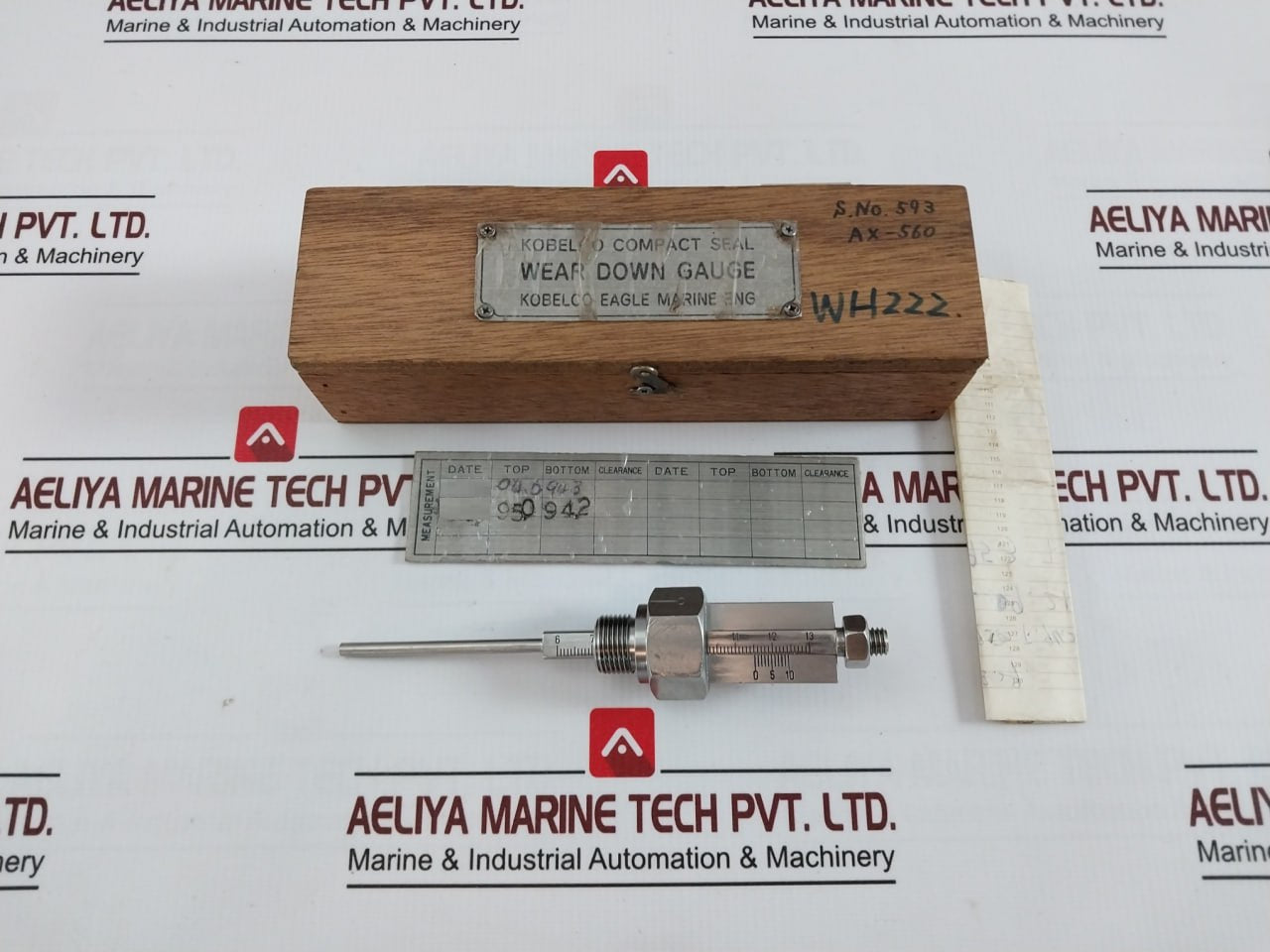 Kobelco Ax-560 Wear Down Gauge Compact Seal Wh222