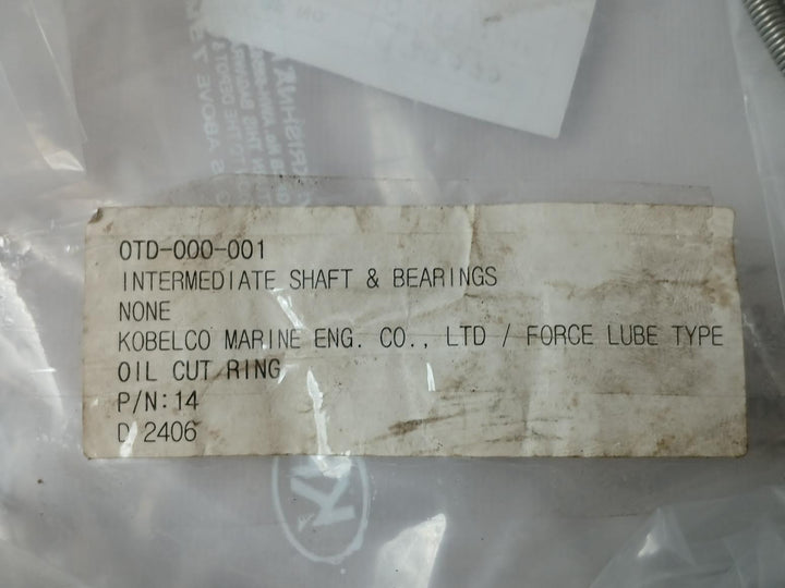 Kobelco Oil Cut Ring Set For Intermediate Shaft & Bearing 14, 0Td-000-001, 2 M