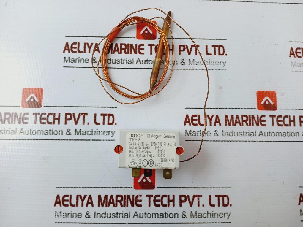 Koch Tr-v Industrial Control Thermostat 0-80 16(4)a/254vac 10a/110vdc