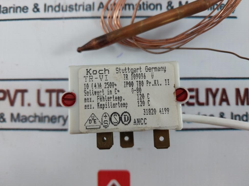 Koch Tr-vi Thermostat 0-80°c 16(4)a/250v Ac, 10a/110v Dc