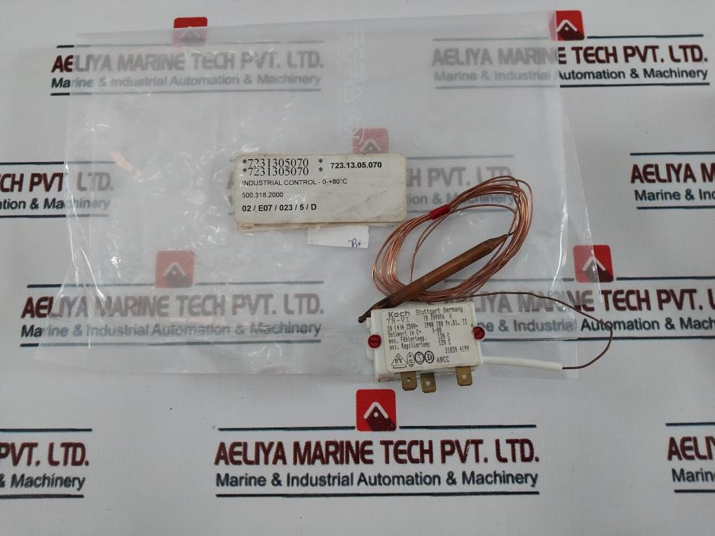 Koch Tr-vi Thermostat 0-80°c 16(4)a/250v Ac, 10a/110v Dc
