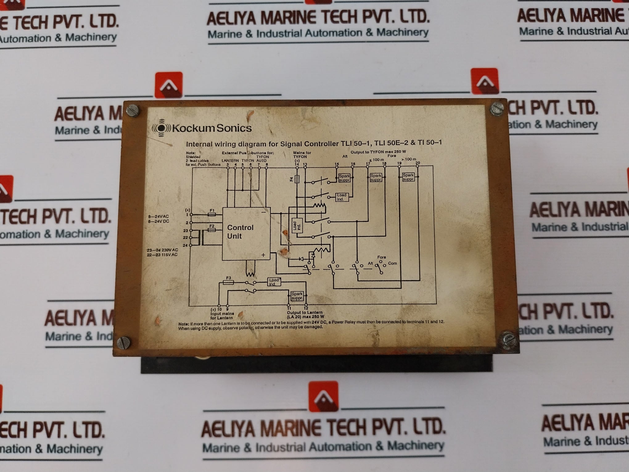 Kockum Sonics Tli 50E-2 Signal Controller 8-24Vdc