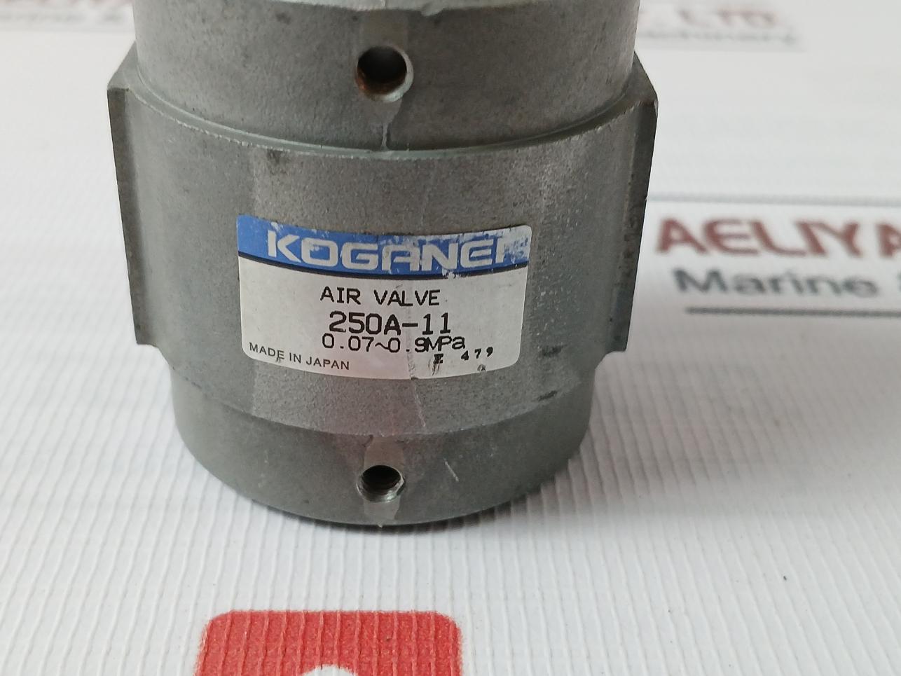 Koganei 250A-11 Diaphragm Air-piloted Valve 0.07-0.9Mpa, E 479