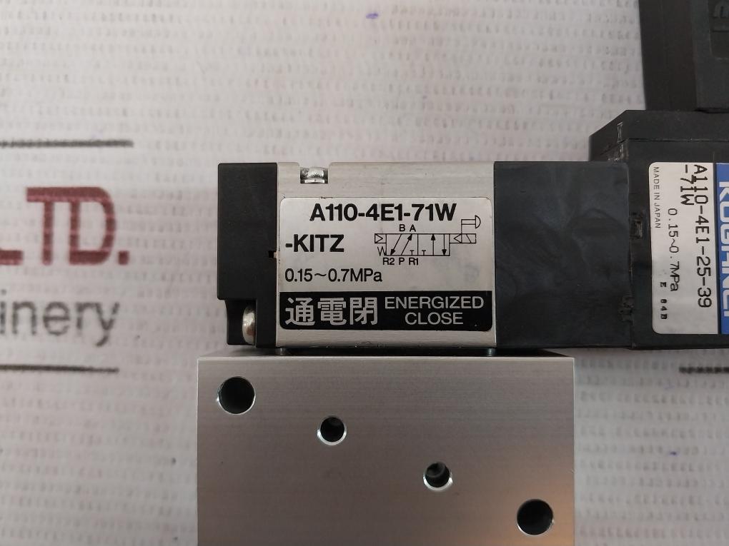 Koganei A110-4E1-71W-kitz Solenoid Valve 110 Series 90-132Vac 0.15-0.7Mpa
