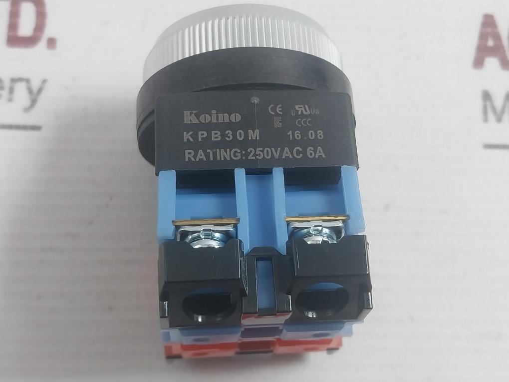 Koino Button Switch 250Vac 6A Part No. Kpb30M