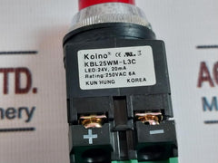 Koino KBL25WM-L3C Illuminated Pushbutton Switch