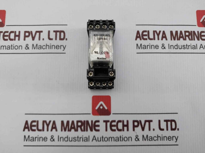 Koino Kh-103-4Cl General Purpose Relay With Base Pt78704,24Vdc,3A