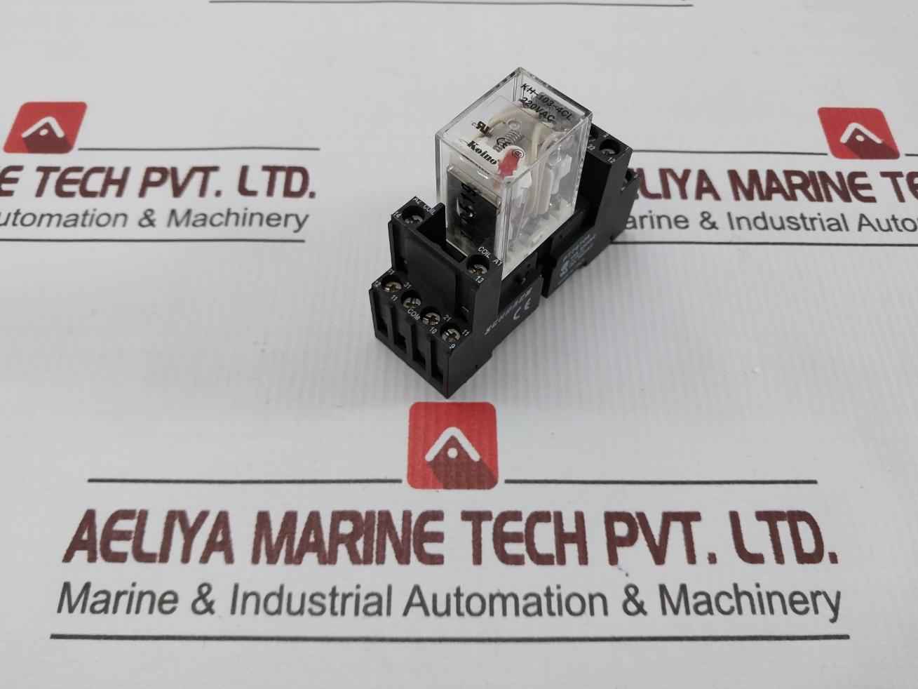 Koino Kh-103-4Cl General Purpose Relay With Base Pt78704,24Vdc,3A