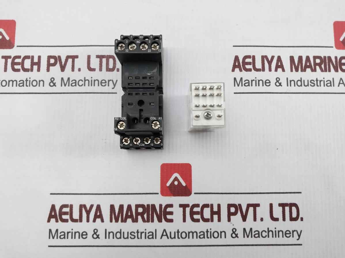 Koino Kh-103-4Cl General Purpose Relay With Base Pt78704,24Vdc,3A