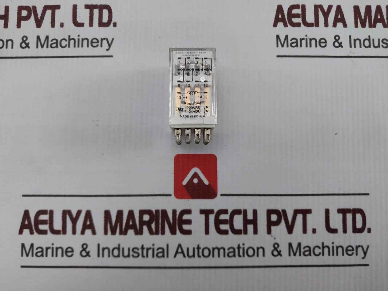 Koino Kh-103-4Cl General Purpose Relay With Base Pt78704,24Vdc,3A