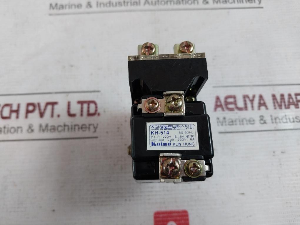 Koino Kh-514 Light-emitting Pushbutton Switch 220V 6A 50-60Hz